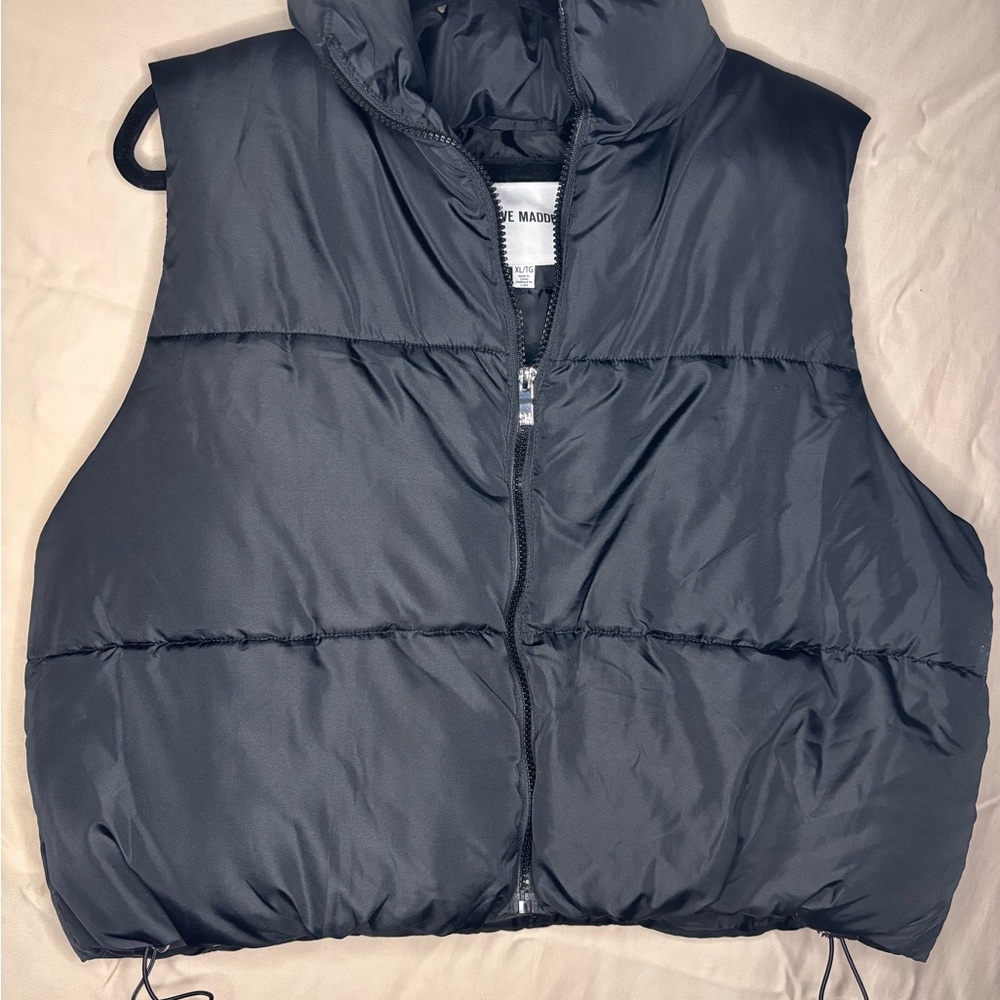 Steve Madden Black Puffer Vest